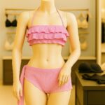 Sweet Sorbet Ribbed Bikini with Decorative Side Tie