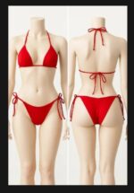 2PCS Bikini set free size soft&comfortable crinkle jersey bikni set. - Image 3