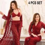 4 PCS net night wear