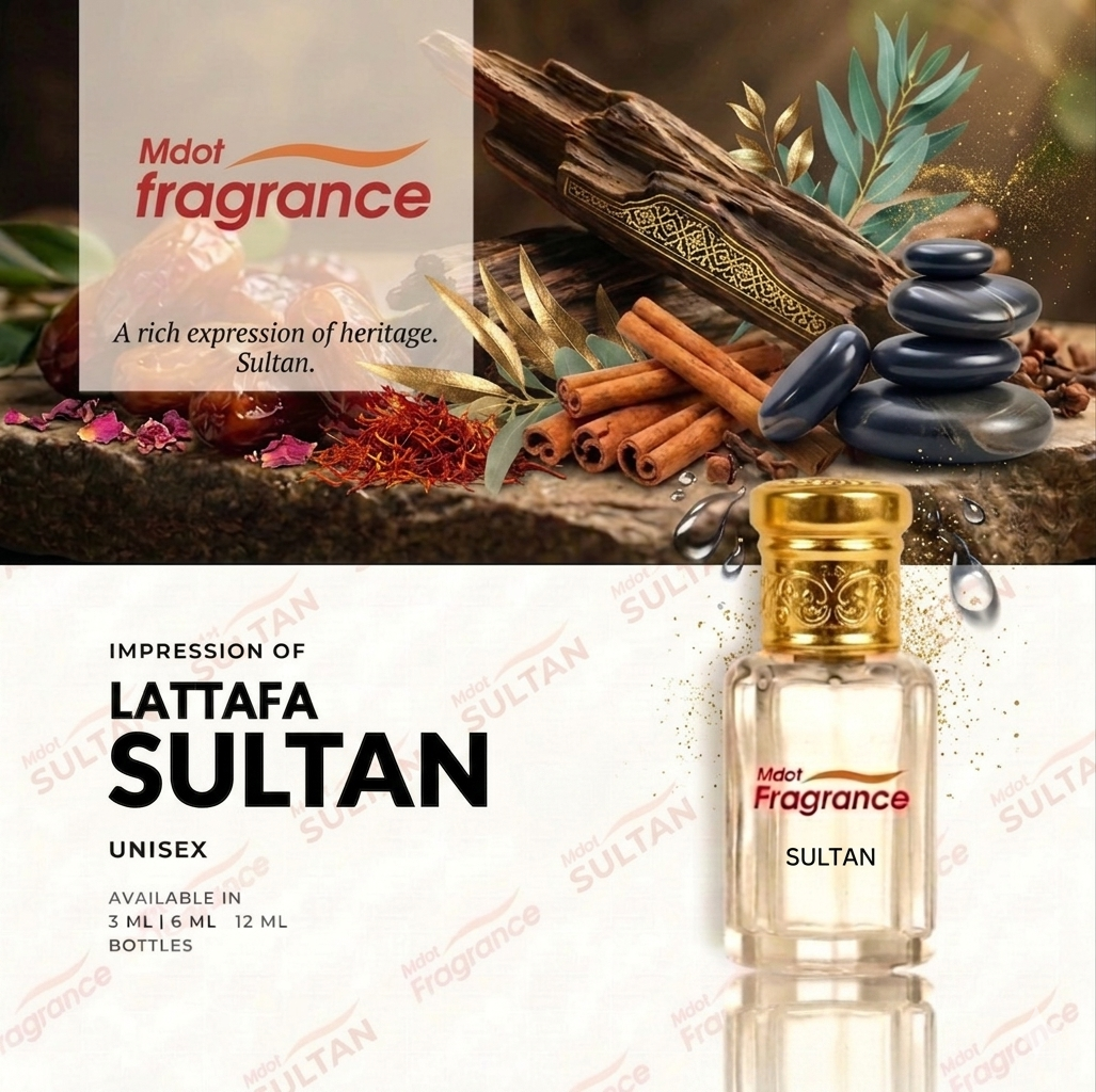 1776401782269 Sultan free alcohol long lasting unisex ATTAR (12ml) - Image 1