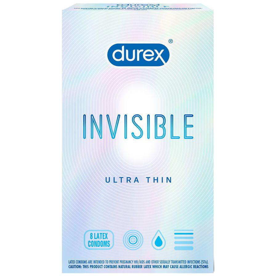 900 Pack of 24 - Durex invisible extra thin and sensitive condoms - Image 1
