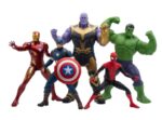 Superhero Action Figure Toy Set for Kids - 5-Piece Avengers Collection