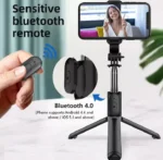 4 in 1 selfie stick with stick tripod and mini remote - Image 2